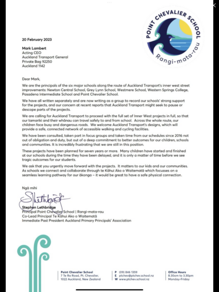 Inner West schools letter