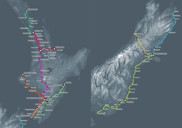 Nz Train Routes Does the New Zealand rail network actually serve New Zealanders ...